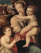 The Madonna and child with the infant saint john the baptist, unknow artist